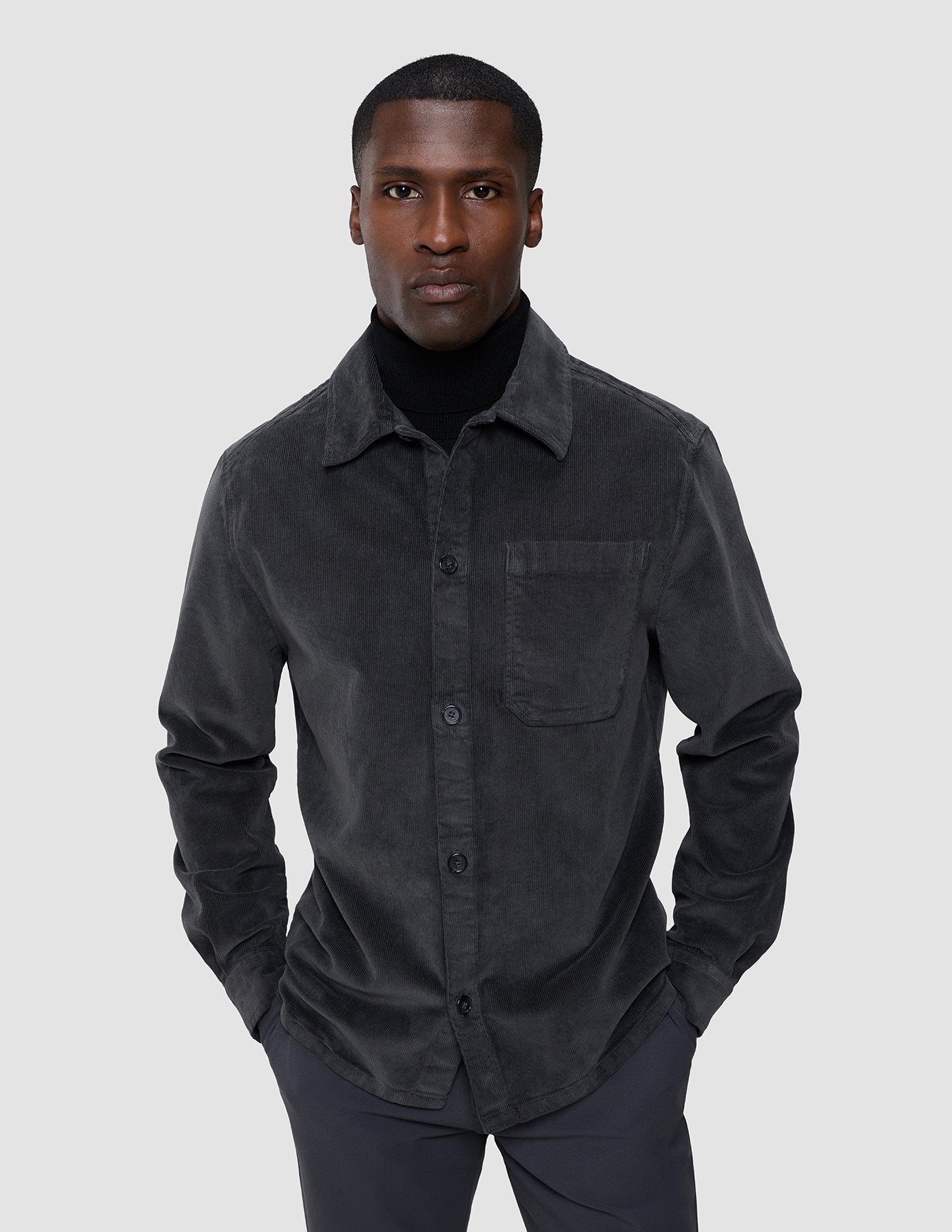Corduroy Overshirt Dark Grey